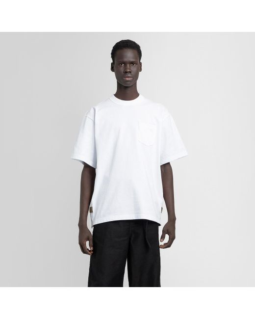 Sacai White T-shirts for men