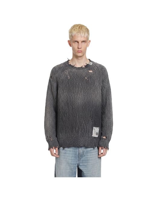 Maison Mihara Yasuhiro Purple Sun Faded Like Sweater for men