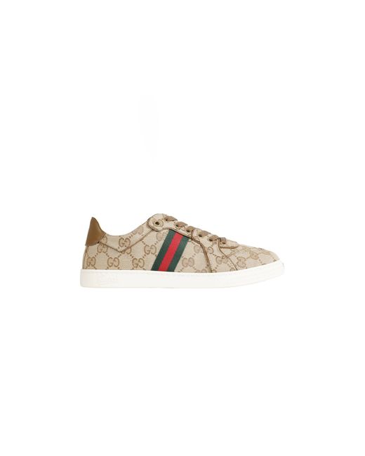 Gucci Natural Canvas Sneakers