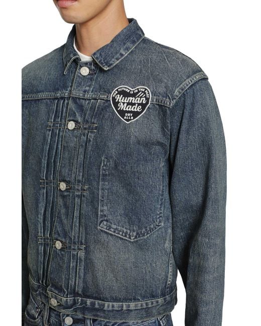 Human Made Blue Future Denim Work Jacket for men