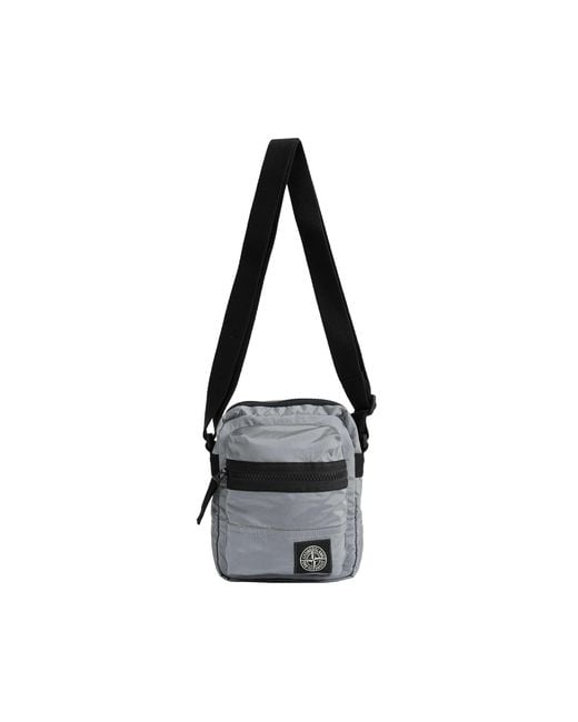 Stone Island Black 9200015 Nylon Crossbody Bag for men