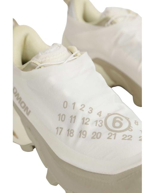 MM6 by Maison Margiela White X Salomon Cross Dust Sneakers