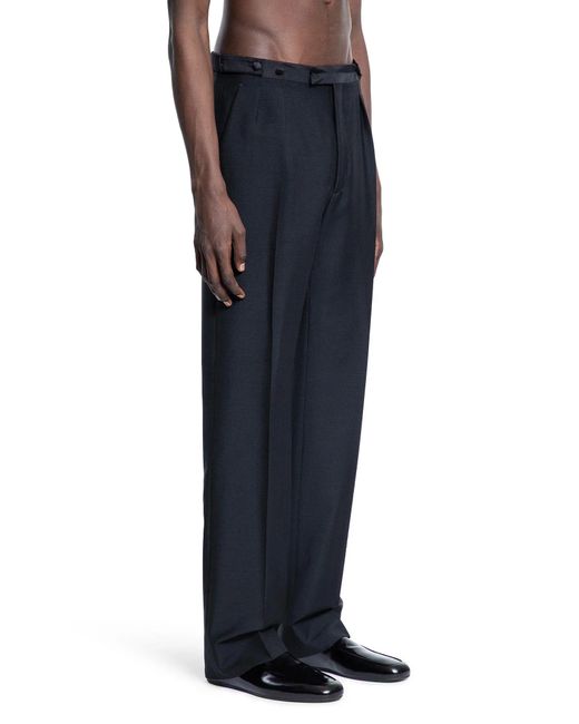 Prada Blue Mohair Wool Trousers for men
