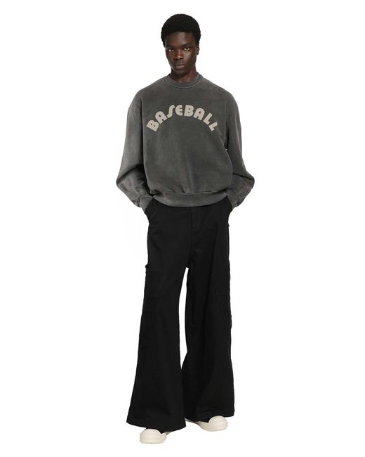 Fear Of God Black Baseball Classic Half Raglan Sweatshirt for men