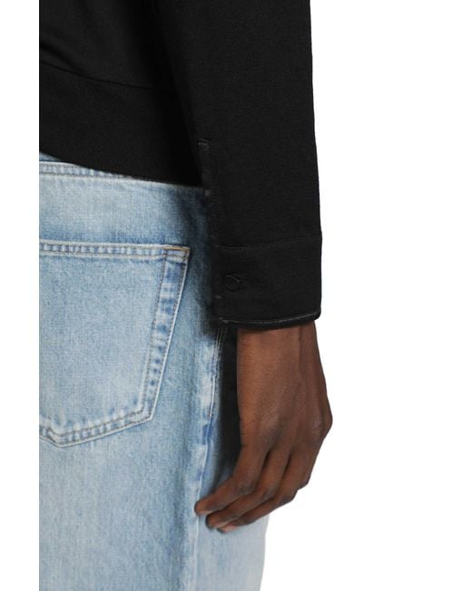 Tom Ford Black Wool Silk Cashmere Henley for men