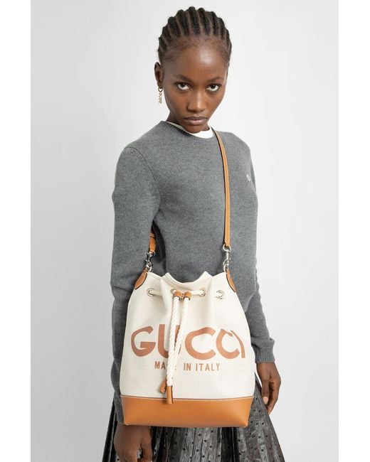 Gucci Natural Top Handle Bags