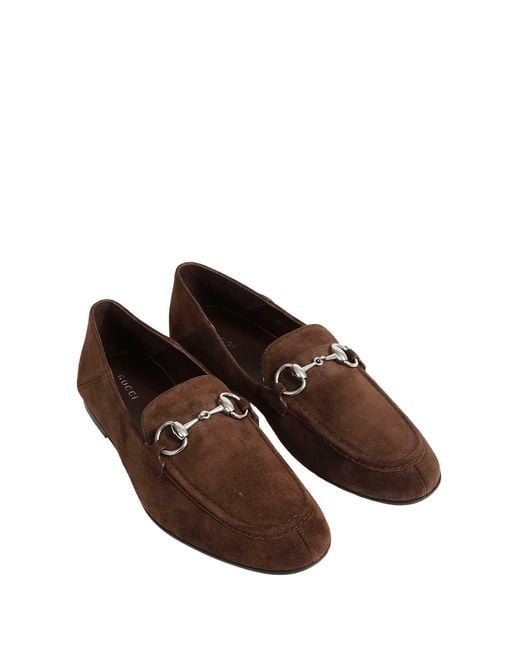 Gucci Brown Jordaan Soft Loafers