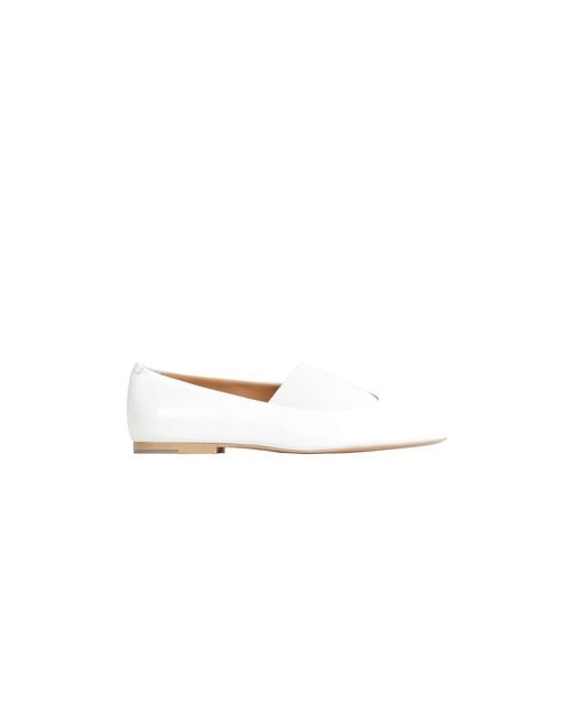 Jil Sander White Elyss Ballerina