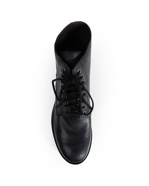 The Row Black Lug Sole Lace-Up Boots for men