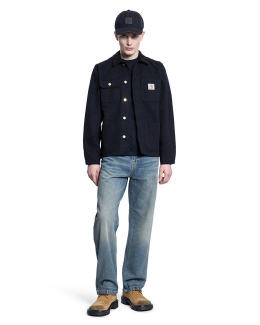 Carhartt Blue Michigan Cotton Jacket for men