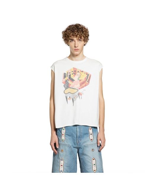 Kapital White 20/-Jersey Non -Sleeve Big T for men