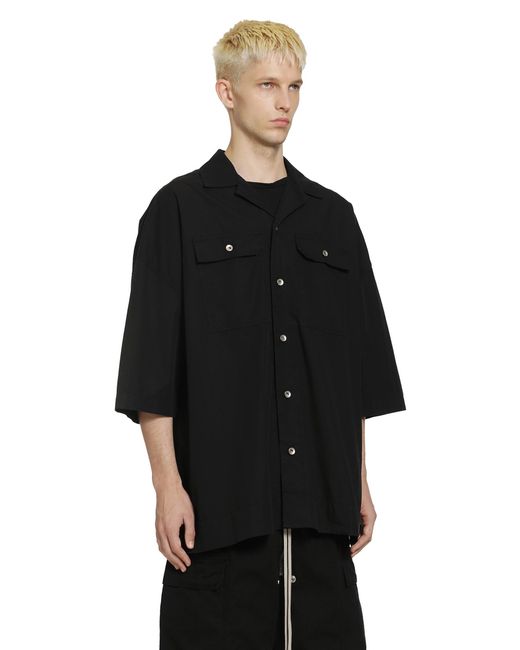 Rick Owens Black Temple Magnum Tommy Shirt for men