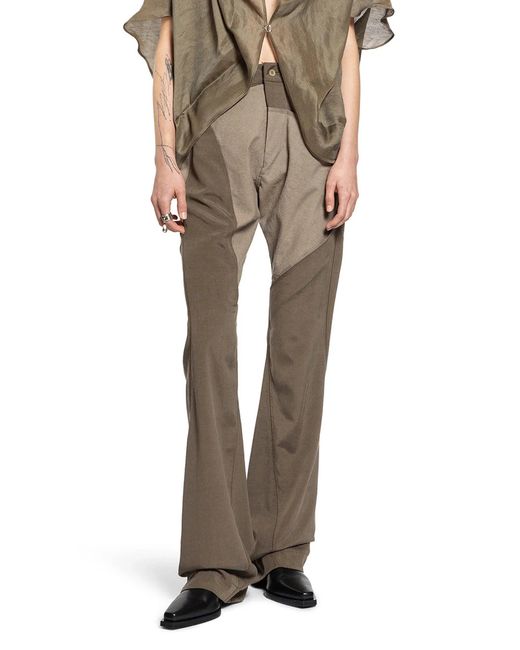 Yehuafan Natural Splied Wool Silk Trousers