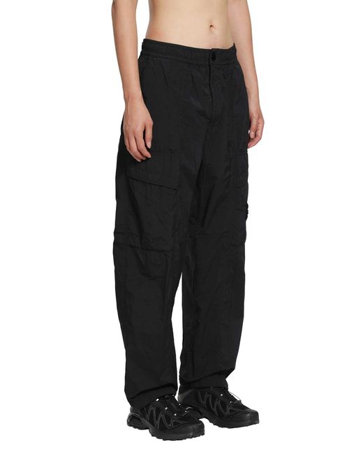 Stone Island Black 3100026 Cargo Pants for men