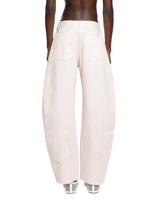 Alaïa Pink Round Denim Pants