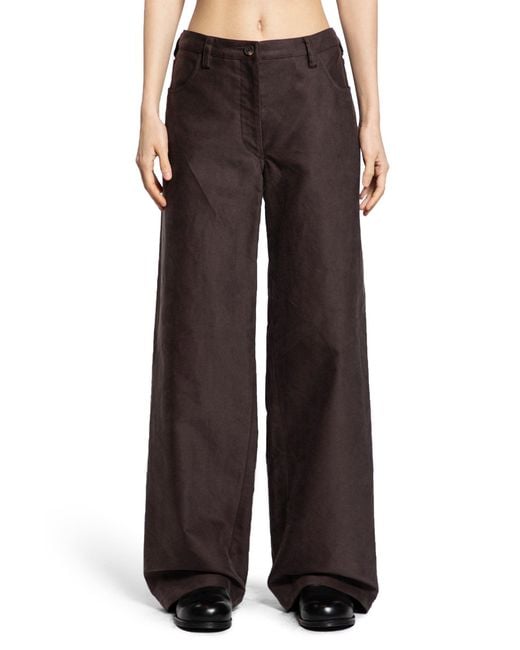 Ziggy Chen Brown Straight Leg Trousers