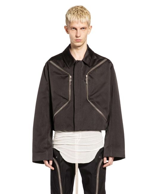 Rick Owens Black Temple Heizer Mac Jkt for men
