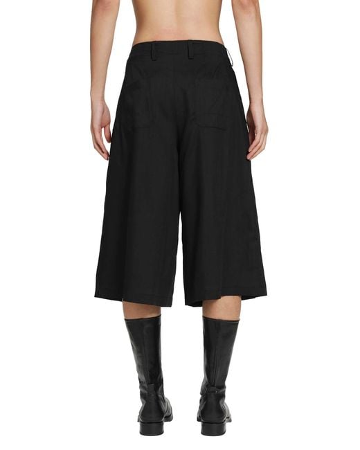 Our Legacy Black Split Shorts for men
