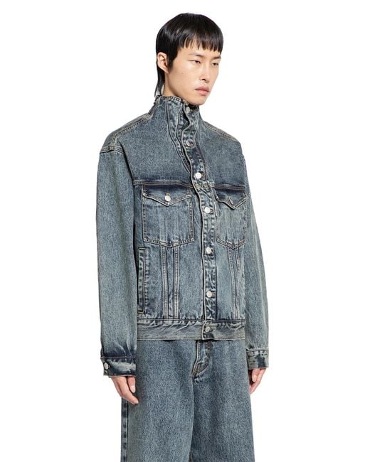 JORDANLUCA Blue Liquidity Jacket for men