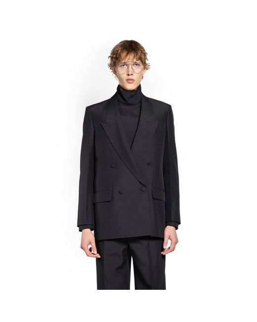 Gucci Black Double-Breasted Blazer for men