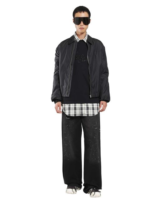 Acne Black Lightweight Nylon Jacket for men