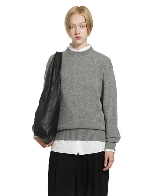 Totême  Gray Classic Cashmere Sweater