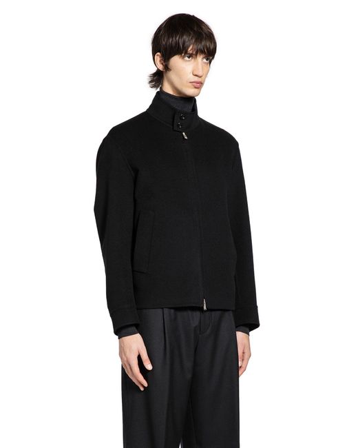 Lardini Black Aaberit Double Wool Jacket for men