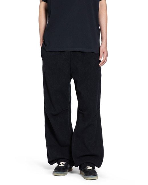 MM6 by Maison Martin Margiela Black Fleece Sweatpants for men
