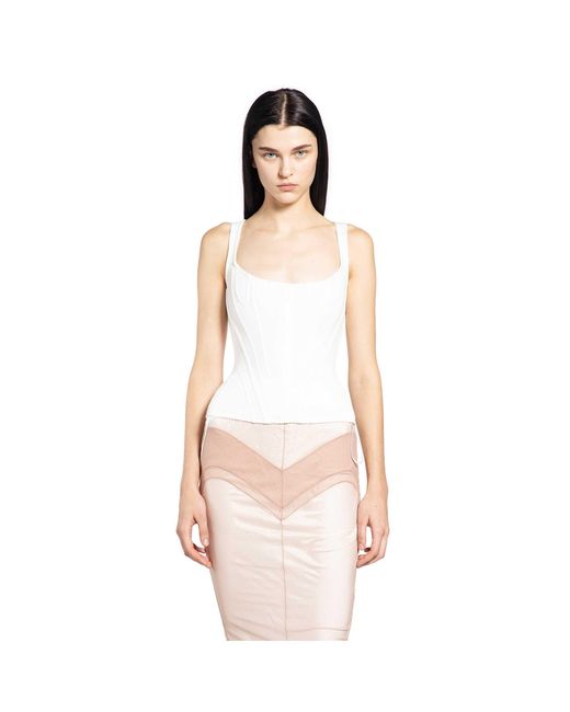 Dilara Findikoglu Pink Corseted Tank Top