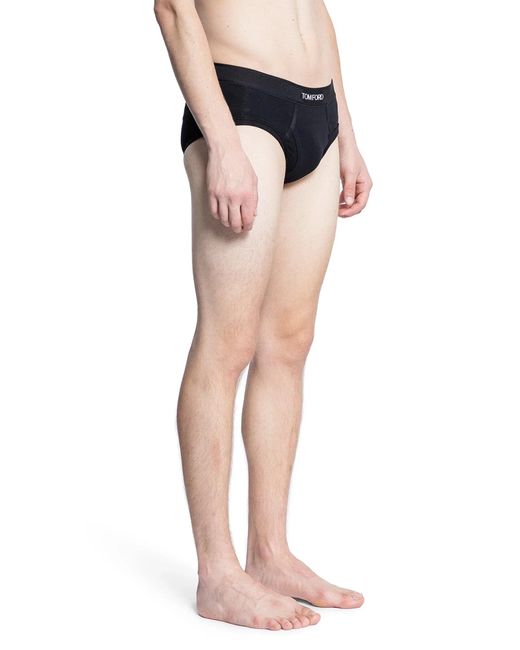 Tom Ford Blue Cotton Stretch Jersey Briefs for men