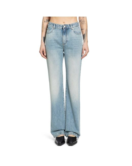 McQueen Blue Straight Leg Jeans