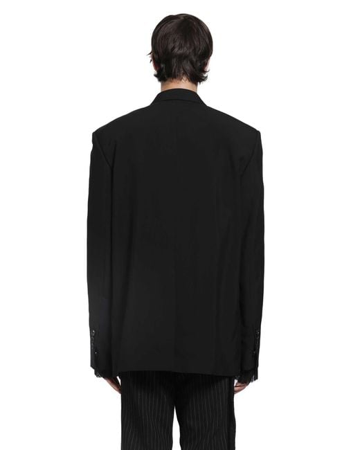 Ann Demeulemeester Black Ignaas Tailored Blazer for men