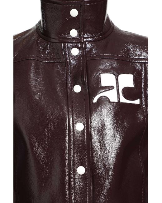Courreges Brown Vinyle Reedition Jacket