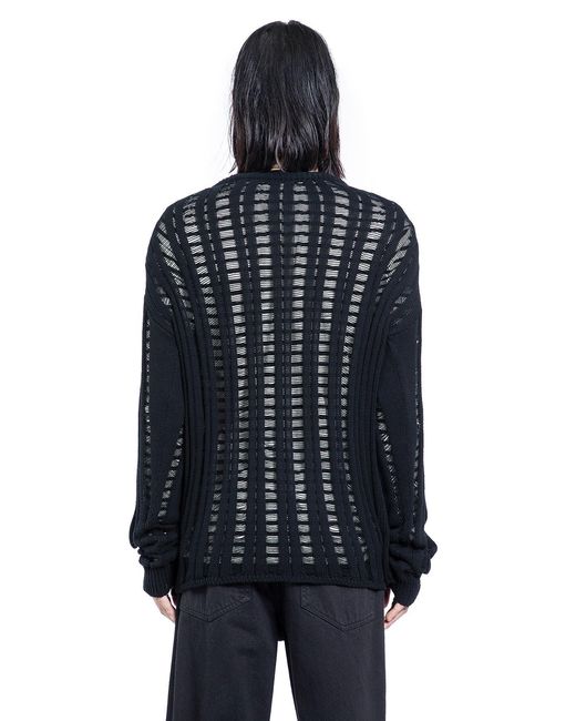 Ann Demeulemeester Blue Danial Ladder Stitch Sweater for men