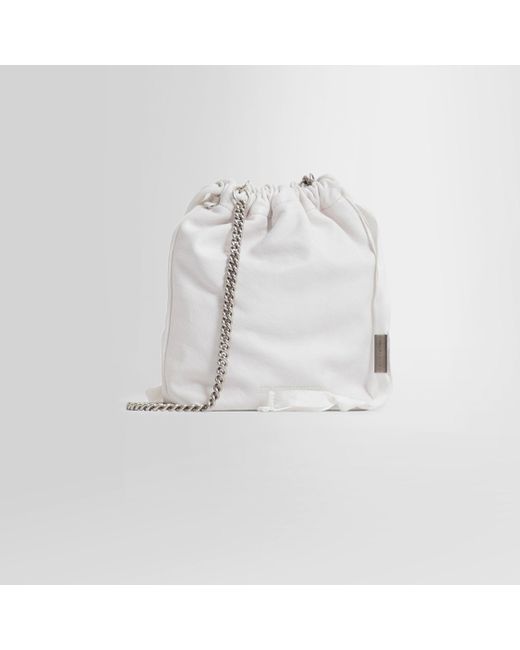 Ann Demeulemeester White Shoulder Bags