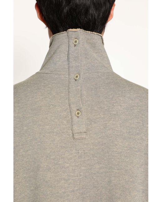 Rick Owens Gray Jumbo Tabard Sweatshirt for men
