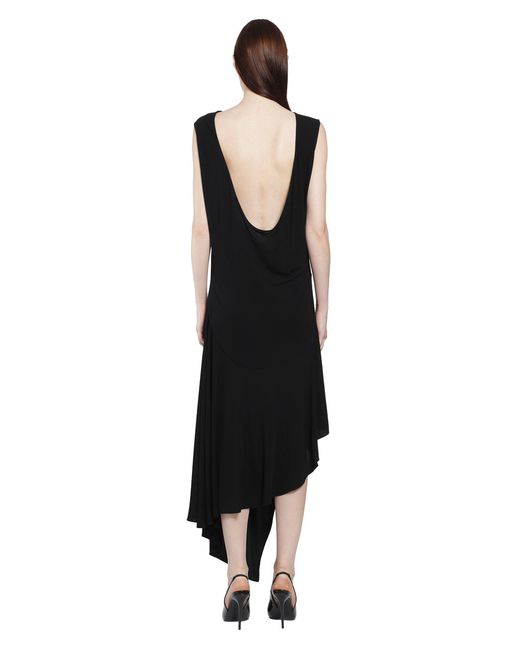 Alaïa Black Backless Jersey Crepe Dress