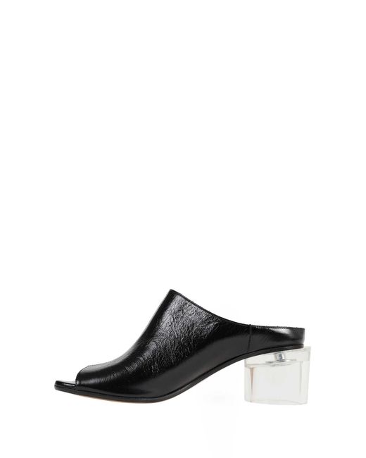 MM6 by Maison Margiela Black Anatomic Mules