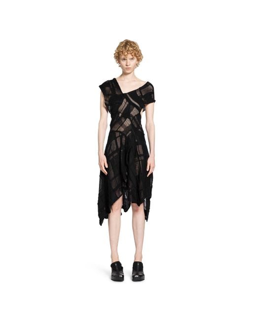 Halo Black Checked Dress