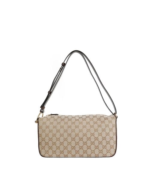 Gucci Metallic Half Horsebit Medium Shoulder Bag