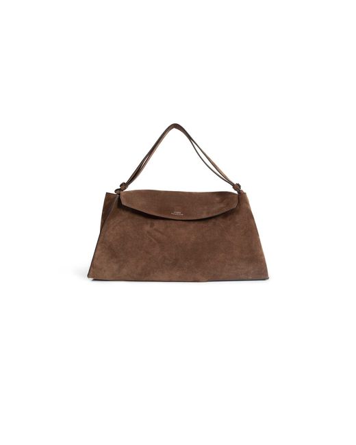 Studio Nicholson Brown Shiboru Suede Shoulder Bag
