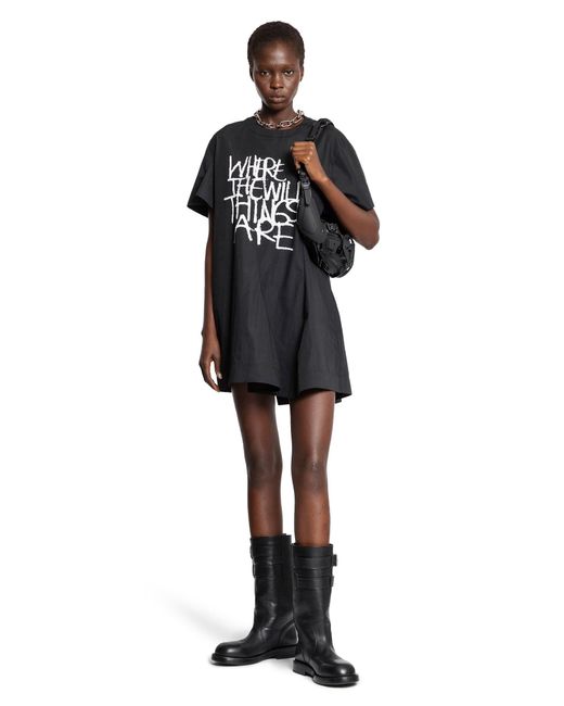 Sacai Black Where The Wild Things Are Poplin Dress