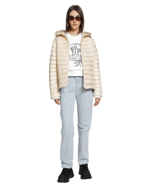 Moncler Blue Igelhood Short Down Jacket