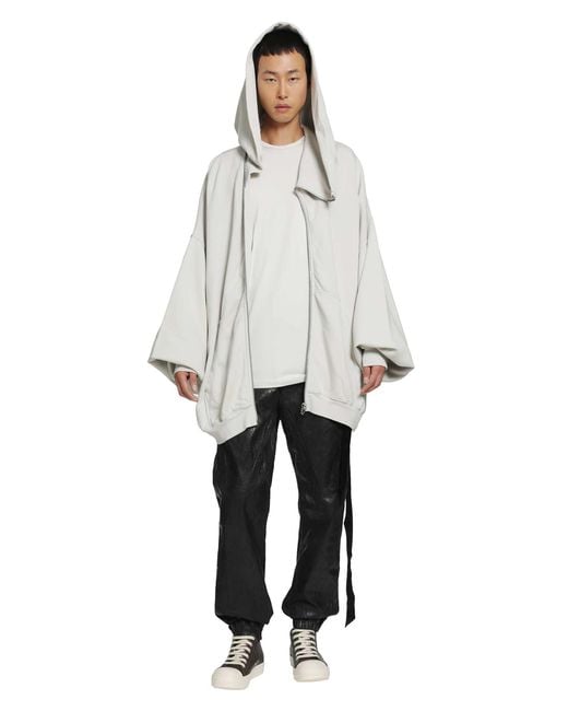 Rick Owens Gray Tower Mountain Hun Hoodie for men