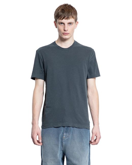 James Perse Blue Short Sleeve Crewneck T-Shirt for men