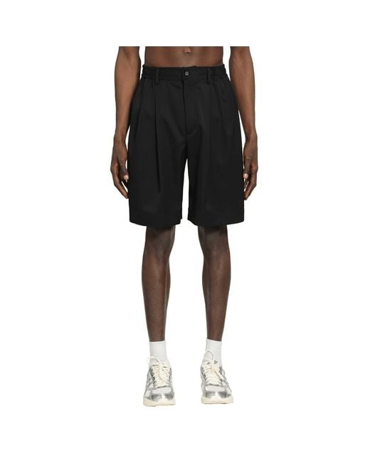 Ssstein Black Bermuda Shorts for men