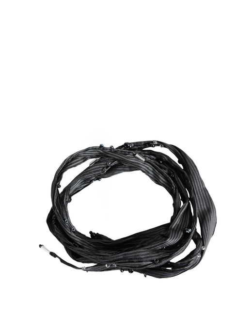 SALON C. LUNDMAN Black Glass Bead Necklace for men