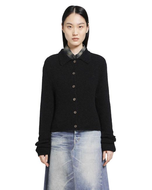 Our Legacy Black Mazzy Polo Cardigan