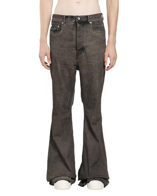 Rick Owens Gray Tower Bolan Bootcut for men