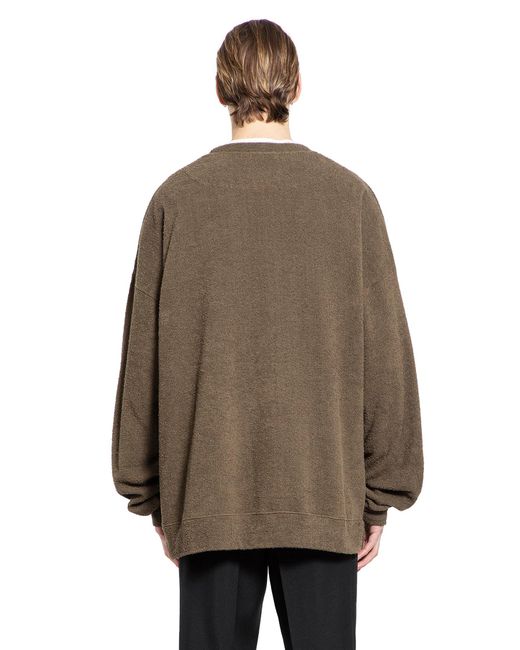 Undercover Brown Embellished Sweatshirt for men